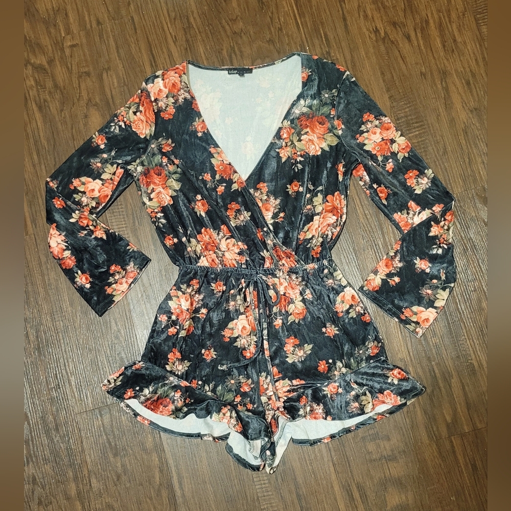 Floral Long Sleeve Romper